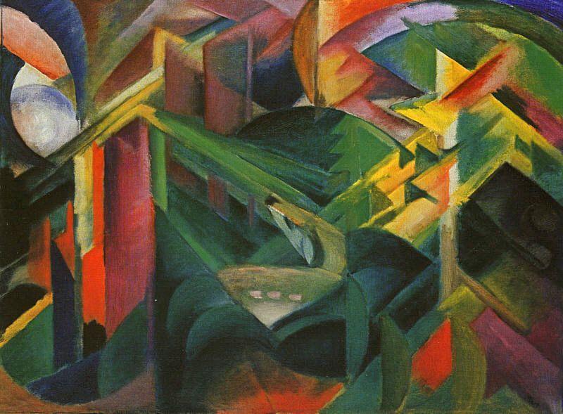 Franz Marc Deer in a Monastery Garden